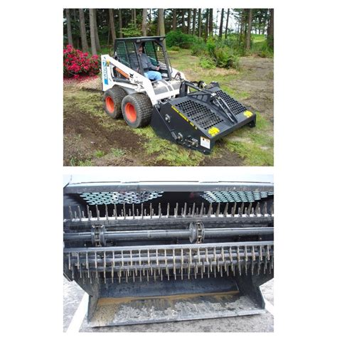 mini skid steer rockhound|rockhound skid steer landscape rake.